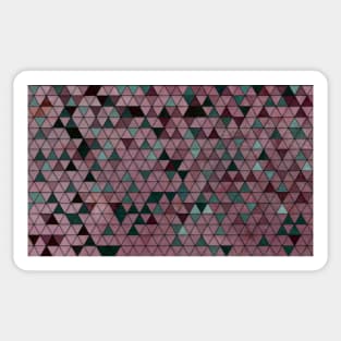 Marble red green triangles luxury and massive stone Sticker